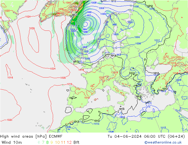 Sturmfelder ECMWF Di 04.06.2024 06 UTC