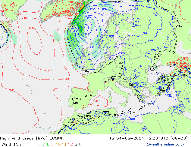 Sturmfelder ECMWF Di 04.06.2024 12 UTC