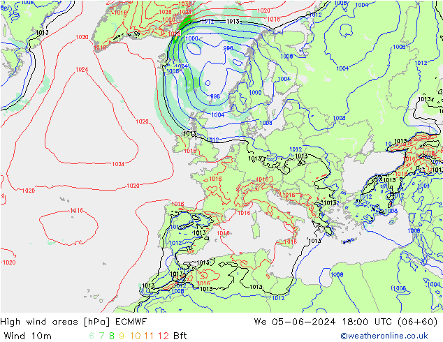 Sturmfelder ECMWF Mi 05.06.2024 18 UTC