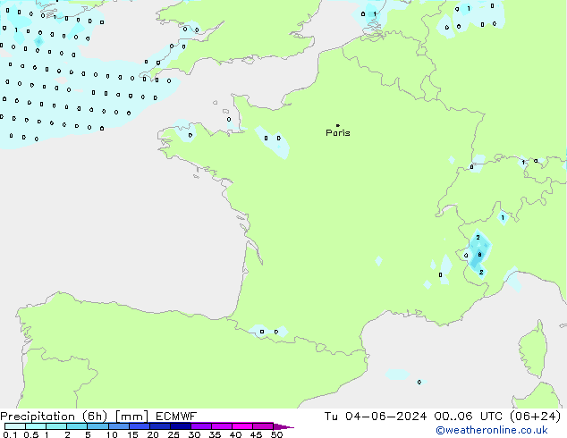 Z500/Rain (+SLP)/Z850 ECMWF Di 04.06.2024 06 UTC