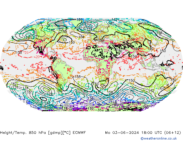 Z500/Rain (+SLP)/Z850 ECMWF lun 03.06.2024 18 UTC