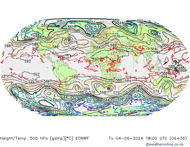 Z500/Rain (+SLP)/Z850 ECMWF  04.06.2024 18 UTC