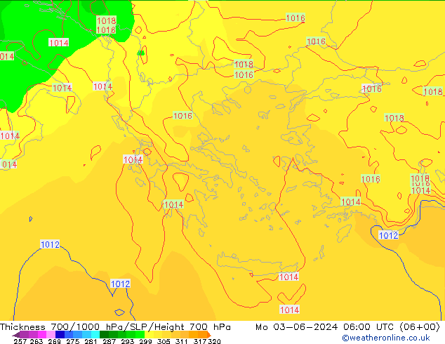 Thck 700-1000 hPa ECMWF Seg 03.06.2024 06 UTC