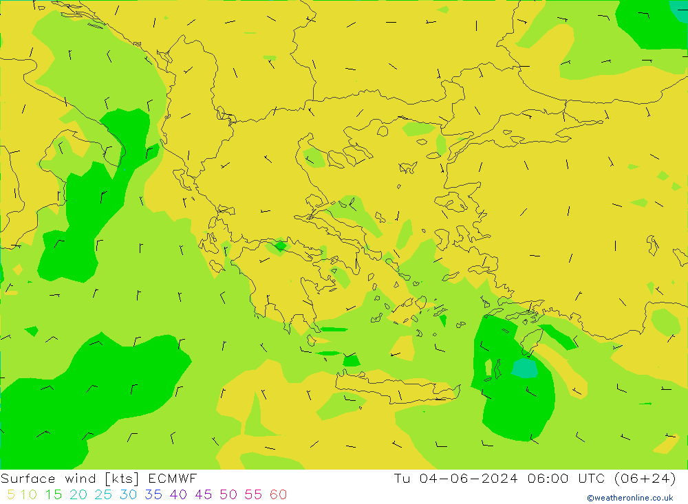  10 m ECMWF  04.06.2024 06 UTC