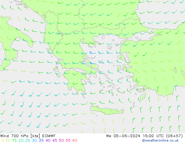 Wind 700 hPa ECMWF St 05.06.2024 15 UTC