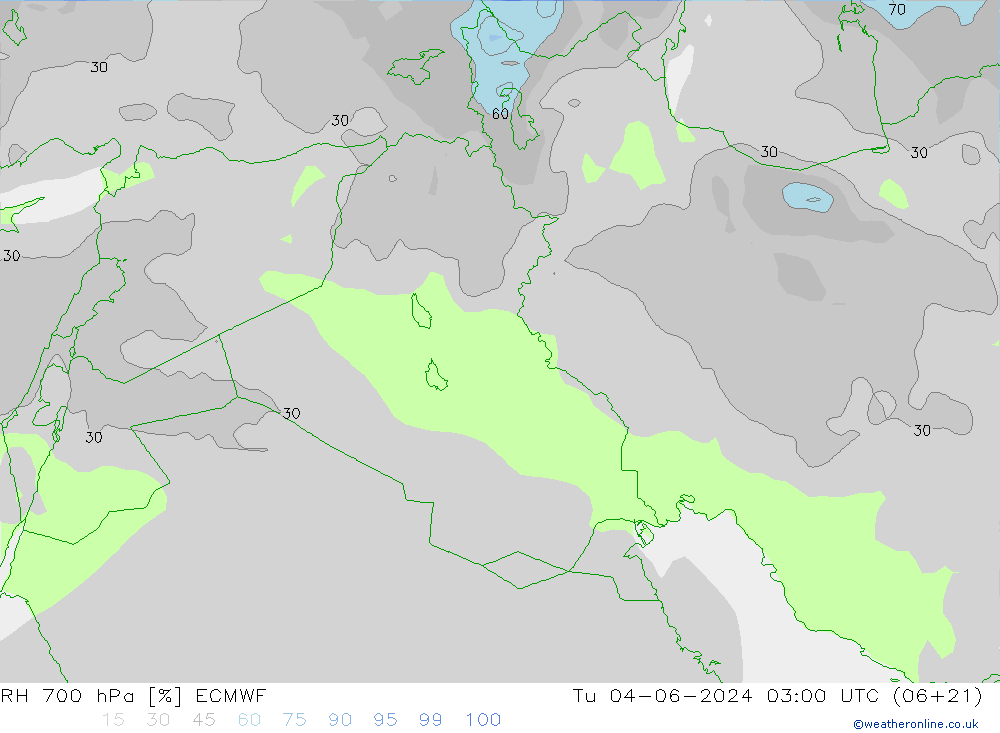 RV 700 hPa ECMWF di 04.06.2024 03 UTC