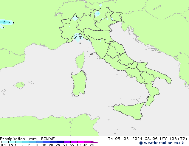 precipitação ECMWF Qui 06.06.2024 06 UTC