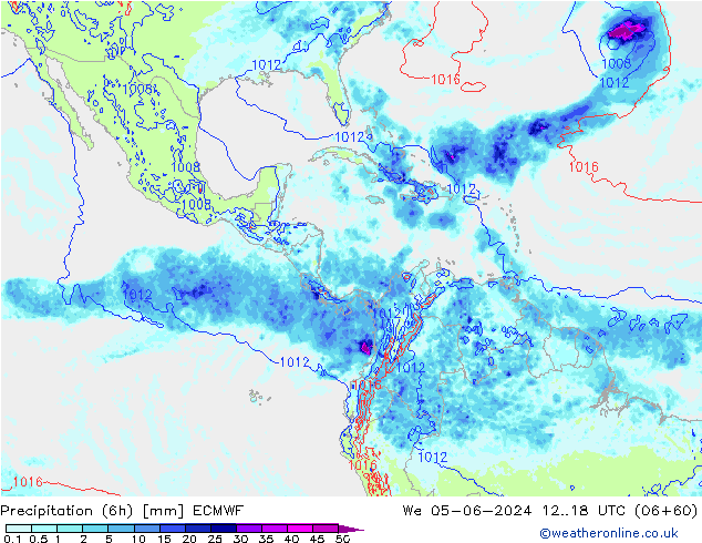 Z500/Rain (+SLP)/Z850 ECMWF We 05.06.2024 18 UTC