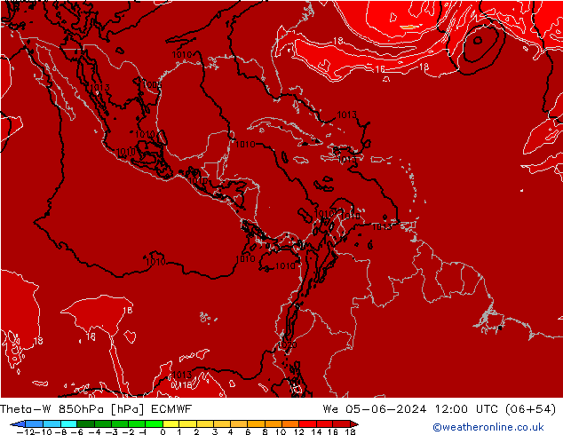 Theta-W 850hPa ECMWF We 05.06.2024 12 UTC