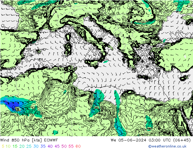  850 hPa ECMWF  05.06.2024 03 UTC