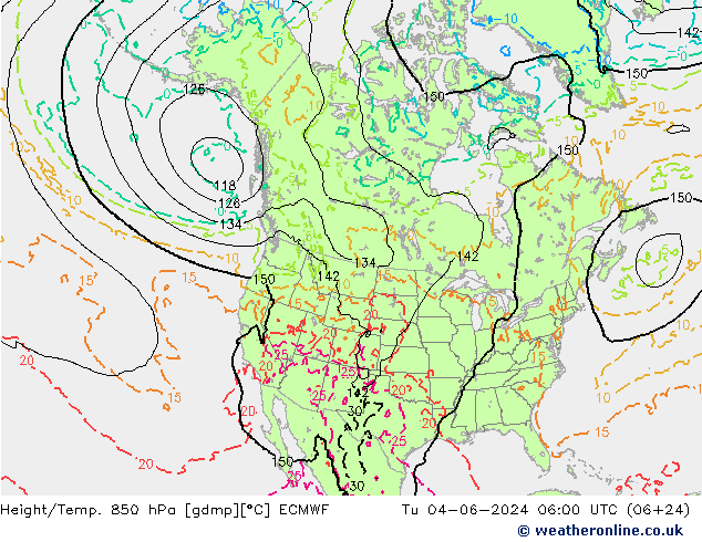 Height/Temp. 850 hPa ECMWF mar 04.06.2024 06 UTC