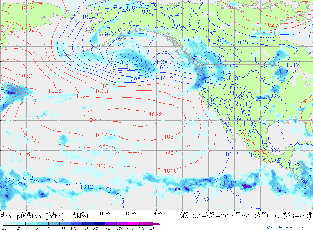 opad ECMWF pon. 03.06.2024 09 UTC