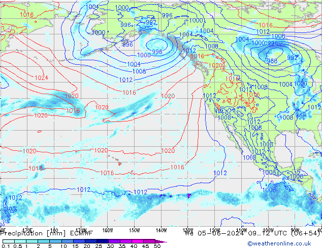 Precipitation ECMWF We 05.06.2024 12 UTC