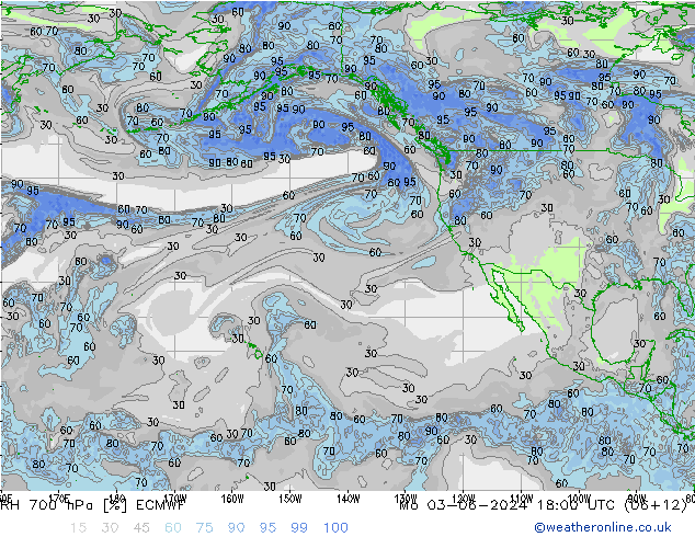 RH 700 hPa ECMWF  03.06.2024 18 UTC