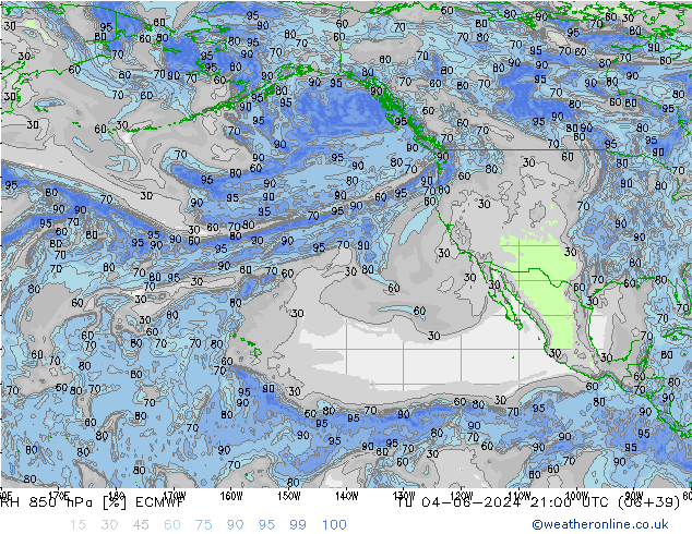 RV 850 hPa ECMWF di 04.06.2024 21 UTC