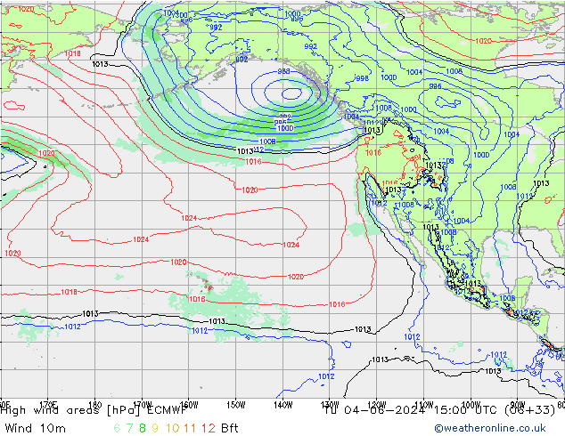 High wind areas ECMWF mar 04.06.2024 15 UTC