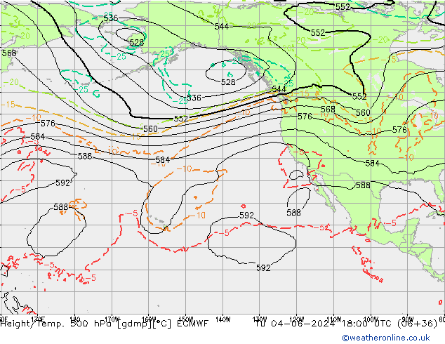 Z500/Rain (+SLP)/Z850 ECMWF mar 04.06.2024 18 UTC