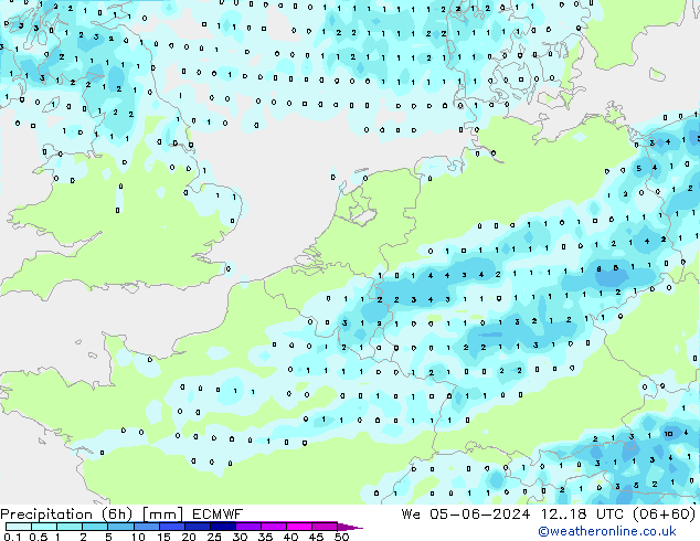 Z500/Rain (+SLP)/Z850 ECMWF śro. 05.06.2024 18 UTC