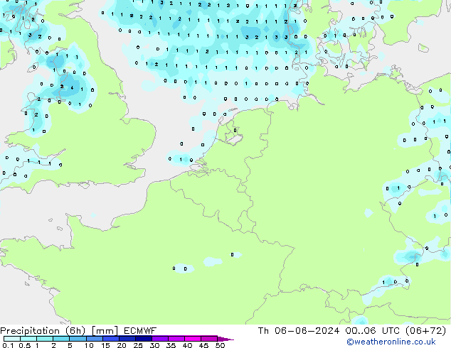 Z500/Regen(+SLP)/Z850 ECMWF do 06.06.2024 06 UTC