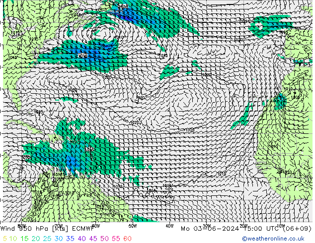 Wind 950 hPa ECMWF Po 03.06.2024 15 UTC