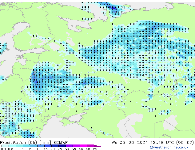 Z500/Regen(+SLP)/Z850 ECMWF wo 05.06.2024 18 UTC