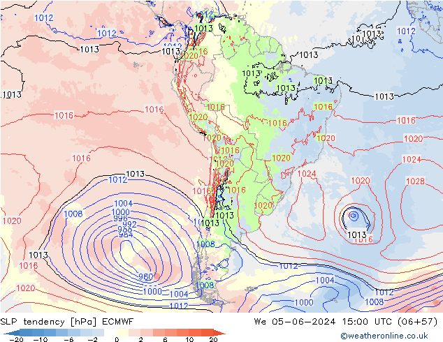 SLP tendency ECMWF St 05.06.2024 15 UTC