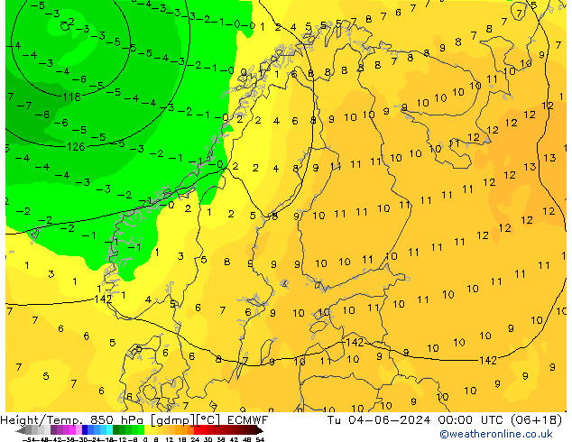 Z500/Rain (+SLP)/Z850 ECMWF  04.06.2024 00 UTC