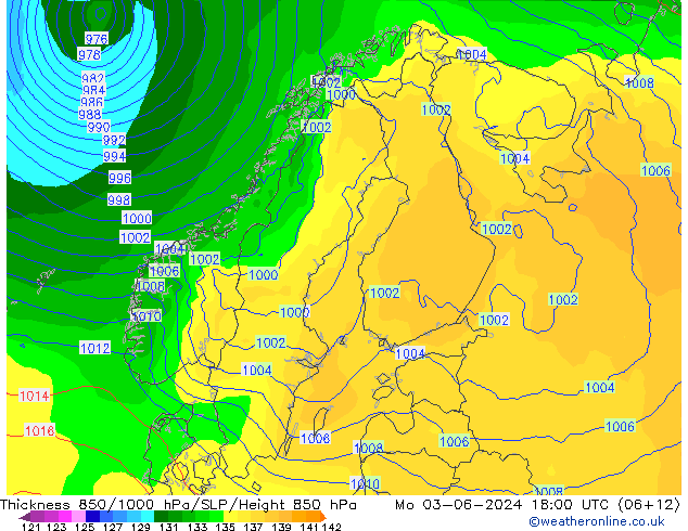 Thck 850-1000 hPa ECMWF Po 03.06.2024 18 UTC