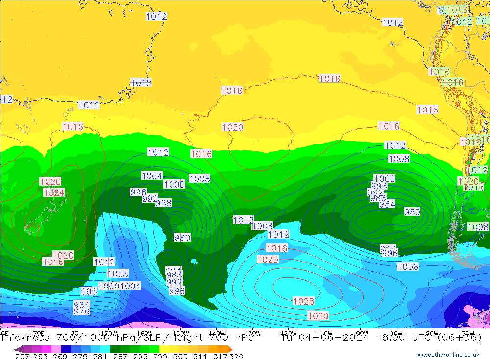 Dikte700-1000 hPa ECMWF di 04.06.2024 18 UTC