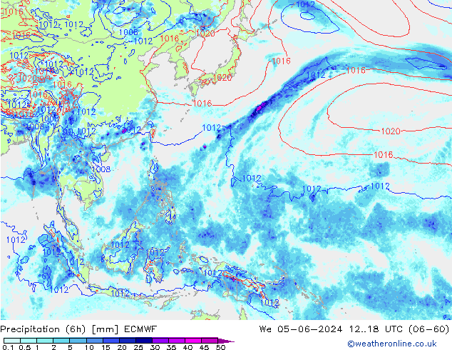 Z500/Rain (+SLP)/Z850 ECMWF Mi 05.06.2024 18 UTC