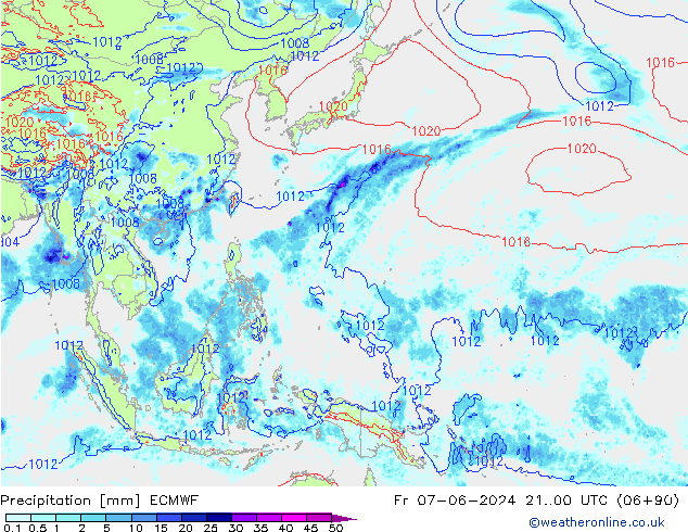 Yağış ECMWF Cu 07.06.2024 00 UTC