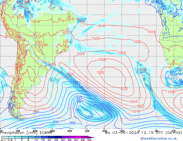 Neerslag ECMWF ma 03.06.2024 15 UTC