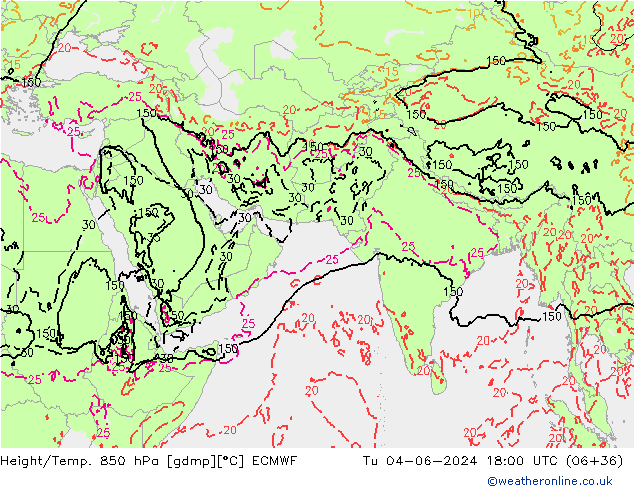 Z500/Rain (+SLP)/Z850 ECMWF mar 04.06.2024 18 UTC