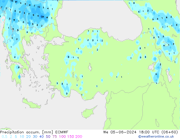 Nied. akkumuliert ECMWF Mi 05.06.2024 18 UTC