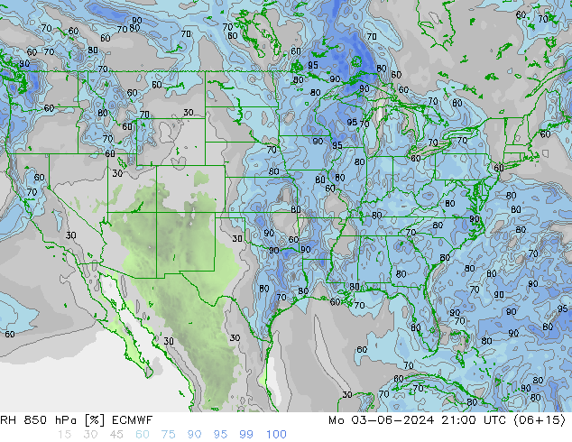 RH 850 hPa ECMWF Seg 03.06.2024 21 UTC