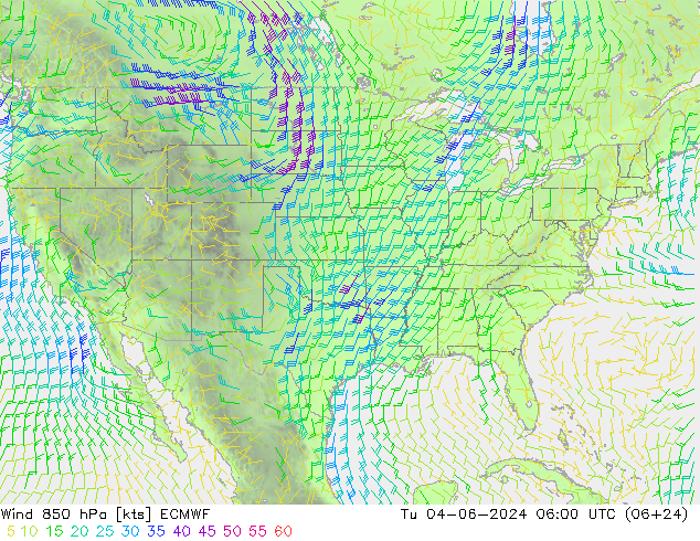  850 hPa ECMWF  04.06.2024 06 UTC