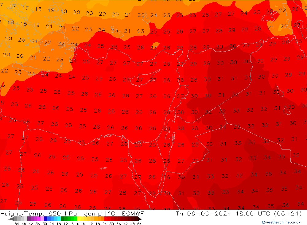 Z500/Rain (+SLP)/Z850 ECMWF Th 06.06.2024 18 UTC