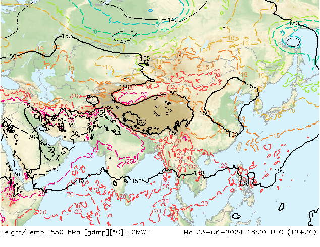 Z500/Regen(+SLP)/Z850 ECMWF ma 03.06.2024 18 UTC