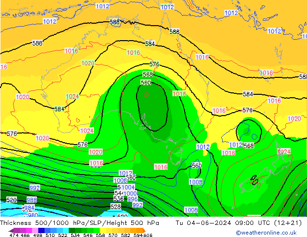 Thck 500-1000hPa ECMWF  04.06.2024 09 UTC