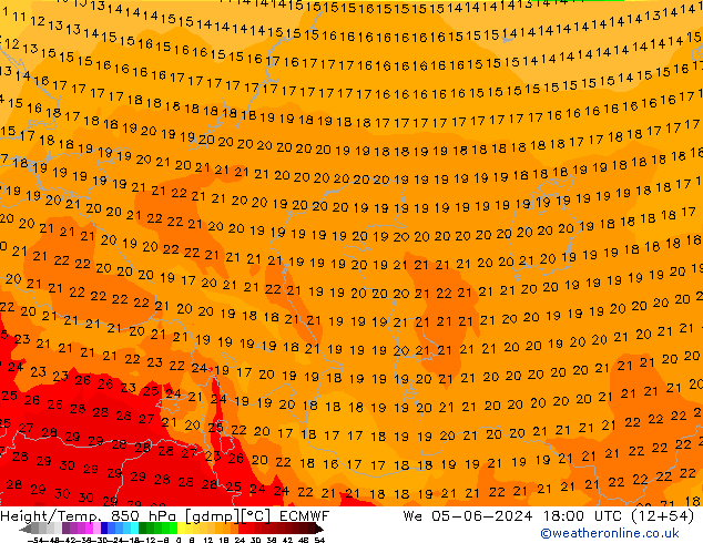 Z500/Rain (+SLP)/Z850 ECMWF  05.06.2024 18 UTC