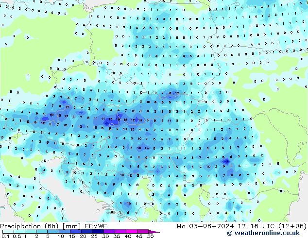 Z500/Rain (+SLP)/Z850 ECMWF Mo 03.06.2024 18 UTC