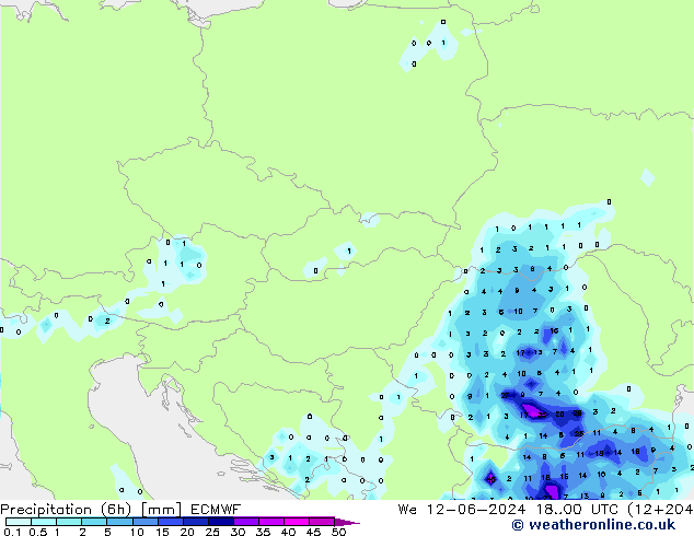 Z500/Rain (+SLP)/Z850 ECMWF We 12.06.2024 00 UTC