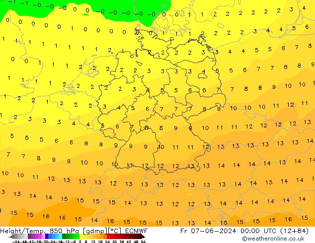 Z500/Rain (+SLP)/Z850 ECMWF Fr 07.06.2024 00 UTC