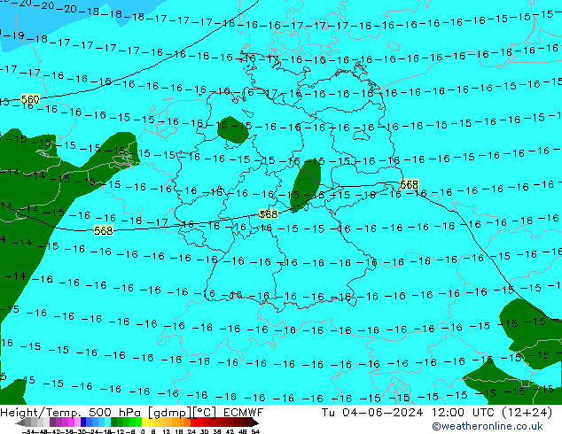 Z500/Rain (+SLP)/Z850 ECMWF  04.06.2024 12 UTC