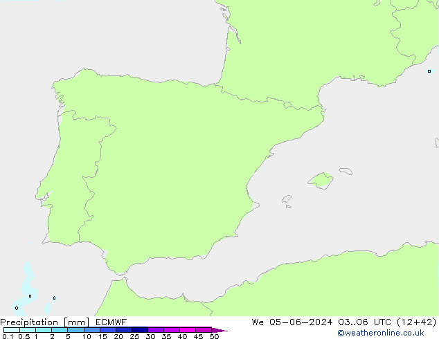 осадки ECMWF ср 05.06.2024 06 UTC