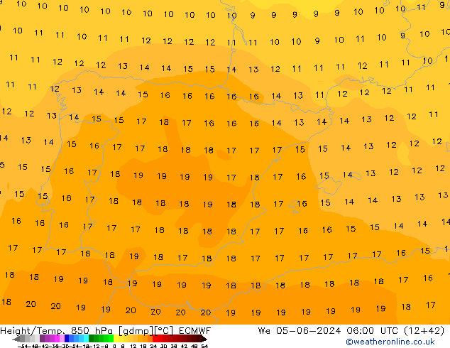 Z500/Rain (+SLP)/Z850 ECMWF St 05.06.2024 06 UTC