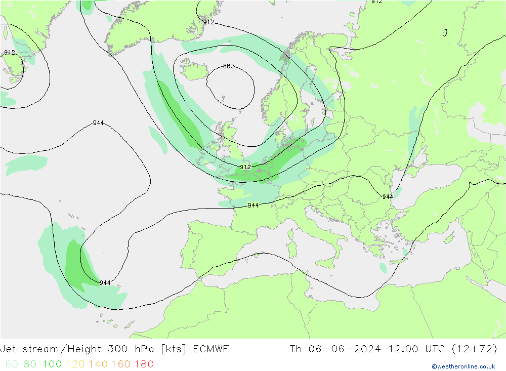 Jet Akımları ECMWF Per 06.06.2024 12 UTC