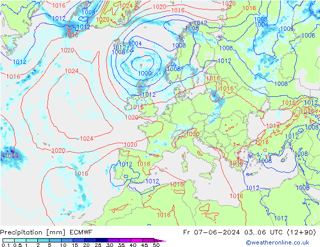 precipitação ECMWF Sex 07.06.2024 06 UTC