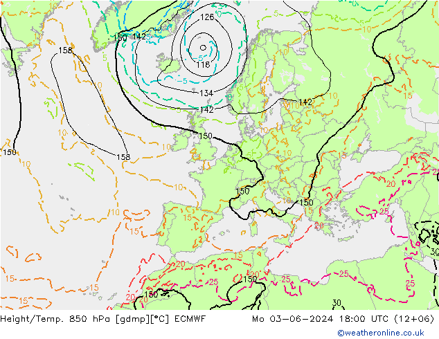 Z500/Regen(+SLP)/Z850 ECMWF ma 03.06.2024 18 UTC