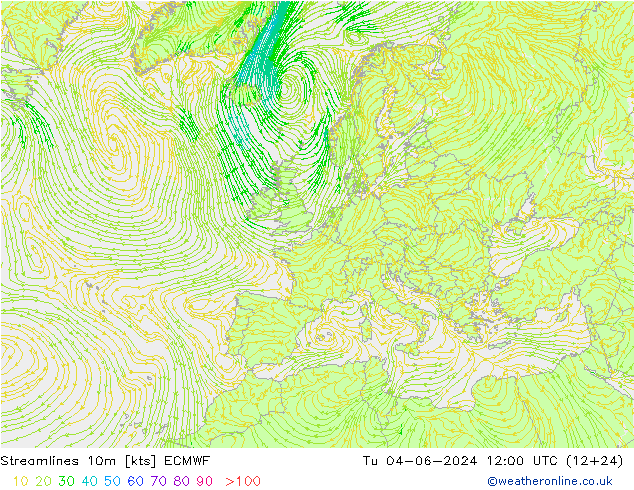 Rüzgar 10m ECMWF Sa 04.06.2024 12 UTC